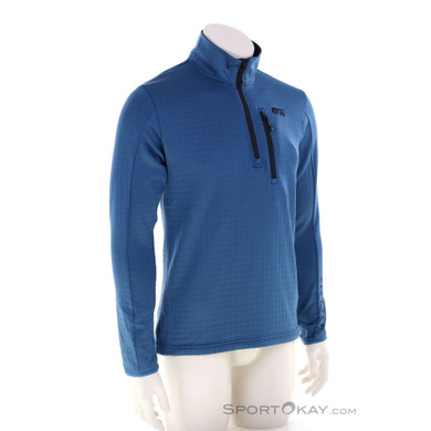 Picture Bake Grid Fleece Herren Sweater-Blau-S