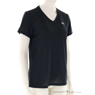 Under Armour Tech V Damen T-Shirt-Schwarz-M
