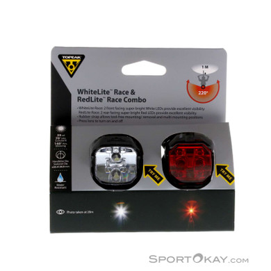 Topeak WhiteLite Race & RedLite Race Combo Bike Light Set