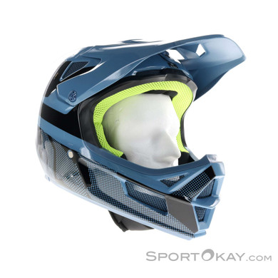 Fox Rampage Comp Fullface Helm-Blau-XL
