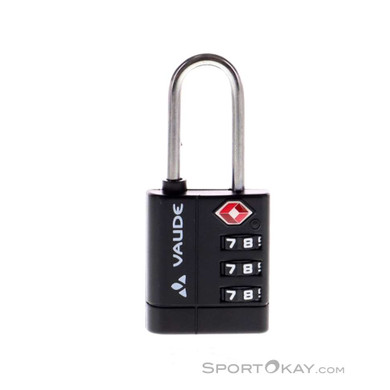 Vaude TSA Cimbination Lock II Fahrradschloss-Schwarz-One Size