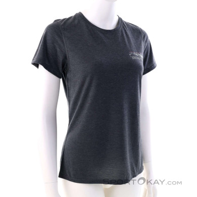 Patagonia Cap Cool Trail Damen T-Shirt-Schwarz-S