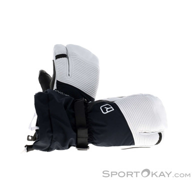 Ortovox Freeride 3 Finger Pro Skihandschuhe-Weiss-M