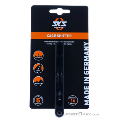 SKS Germany Germany Cage Shifter Flaschenhalter Adapter-Schwarz-One Size