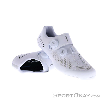 Shimano RC703 Wide Herren Rennradschuhe-Weiss-45