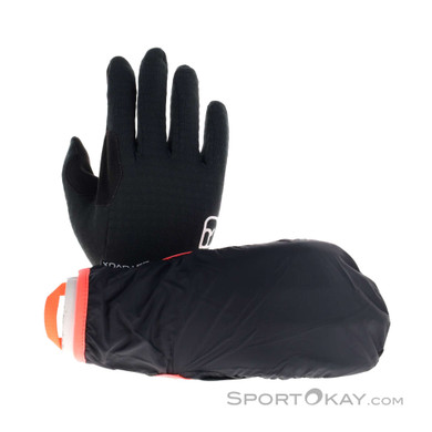 Ortovox Fleece Grid Cover Damen Tourenhandschuhe-Schwarz-XS