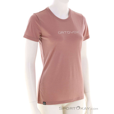 Ortovox 150 Cool Brand Damen T-Shirt-Pink-Rosa-M