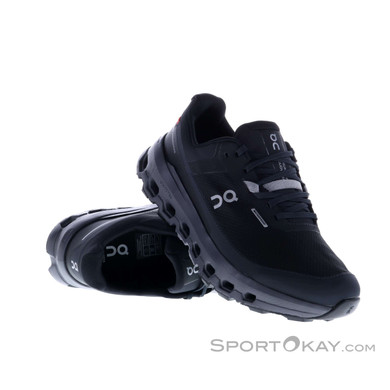 On Cloudvista 2 Waterproof Damen Traillaufschuhe-Schwarz-8,5