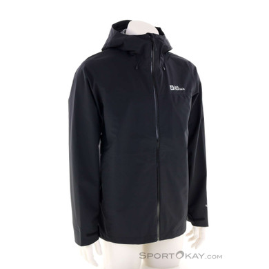 Jack Wolfskin Highest Peak 3L Herren Regenjacke-Schwarz-S