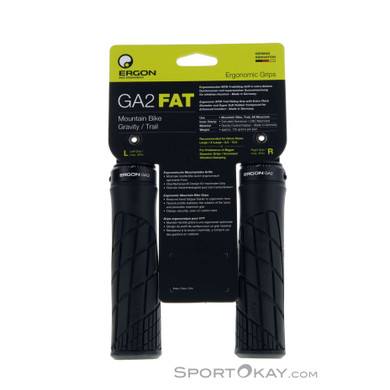 Ergon GA2 Fat Griffe-Schwarz-One Size
