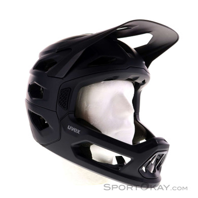 Uvex Revolt Fullface Helm abnehmbar-Schwarz-52-57