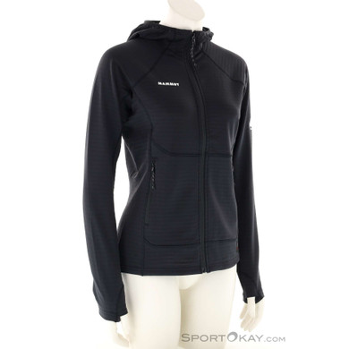 Mammut Taiss ML Hooded Damen Fleecejacke-Schwarz-M