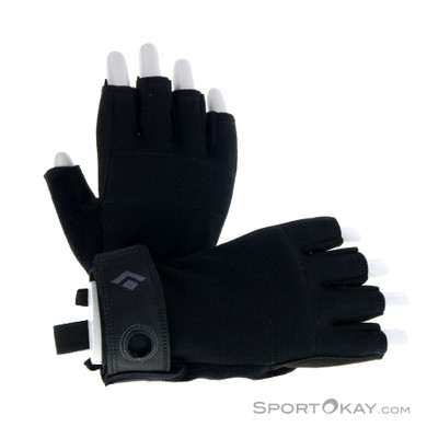 Black Diamond Crag Half Finger Herren Handschuhe-Schwarz-S