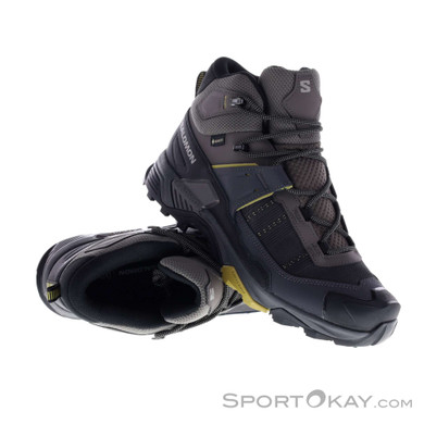 Salomon X Ultra 5 Mid GTX Herren Trekkingschuhe Gore-Tex-Dunkel-Grau-9