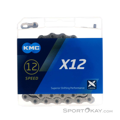 KMC X12 126 Gl. Silver 12-Fach Kette-Silber-One Size