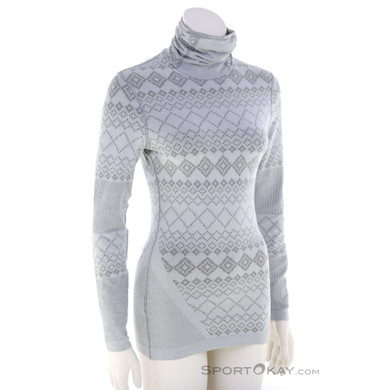 Löffler Rollneck L/S Transtex Warm  Retr'x Damen Shirt-Grau-40-42