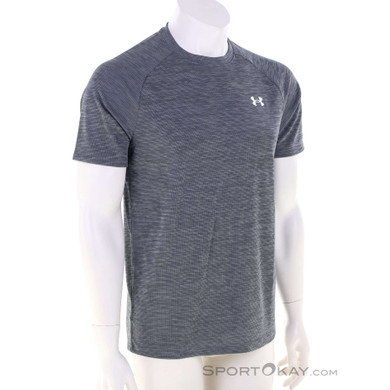 Under Armour Tech Textured SS Herren T-Shirt-Dunkel-Grau-M