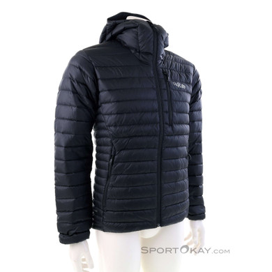 Rab Microlight Alpine Daunenjacke Herren Outdoorjacke-Schwarz-M