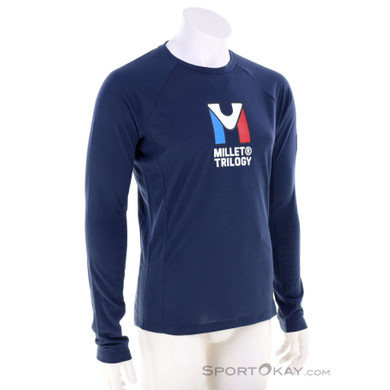 Millet Trilogy Wool LS Herren Funktionsshirt-Dunkel-Blau-M