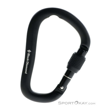 Black Diamond RockLock Screwgate HMS-Karabiner-Schwarz-One Size