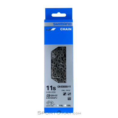 Shimano CN-E8000 11-fach 116GL E-Bike Kette-Grau-One Size