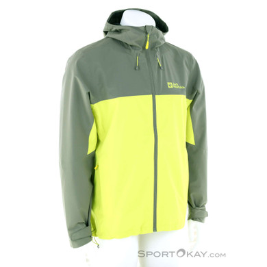 Jack Wolfskin Weiltal 2L Herren Regenjacke-Hell-Grün-L