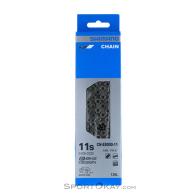 Shimano CN-E8000 11-fach 138GL E-Bike Kette-Grau-One Size