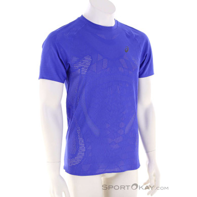 Asics Metarun SS Top Herren T-Shirt-Blau-M