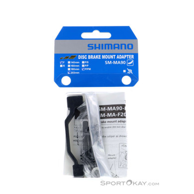 Shimano 203mm VR/HR PM/PM Bremsadapter-Schwarz-One Size