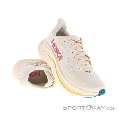 Hoka Clifton 10 Damen Laufschuhe-Beige-8