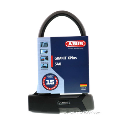 Abus Granit XPlus 540 + USH Halterung 16cm Fahrradschloss-Schwarz-One Size