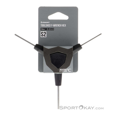 Giant Y-Werkzeug 2/2,5/3mm Innensechskantschlüssel-Schwarz-One Size