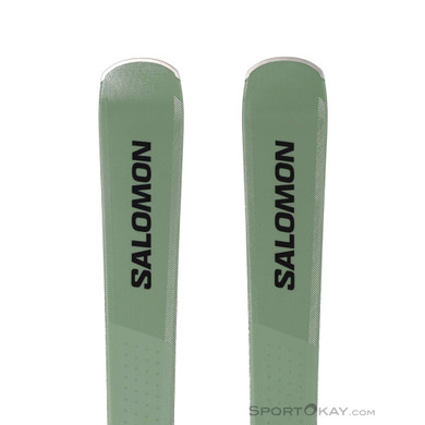 Salomon S/Max 8 + M10 GW Skiset 2025-Oliv-Dunkelgrün-170