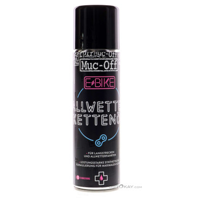 Muc Off E-Bike All Weather Chain Lube 250ml Kettenschmiermittel-Schwarz-One Size