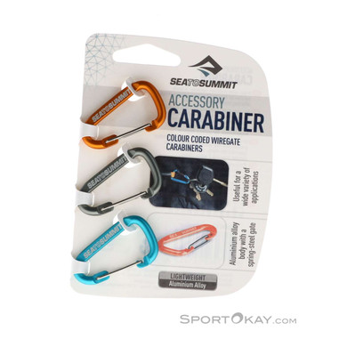 Sea to Summit Accesory 3er Materialkarabiner-Set-Mehrfarbig-One Size