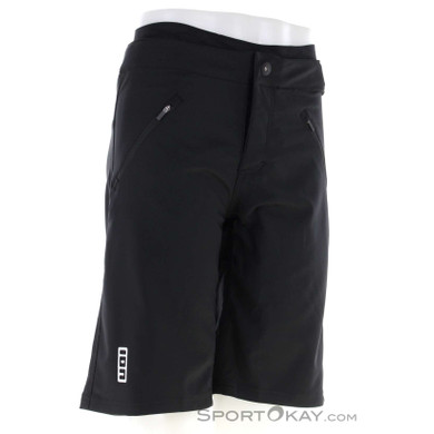 ION Logo Plus Herren Bikeshort mit Innenhose-Schwarz-L
