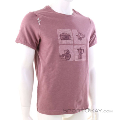 Chillaz Innsbruck Exploring the Outdoors Herren T-Shirt-Dunkel-Rot-L