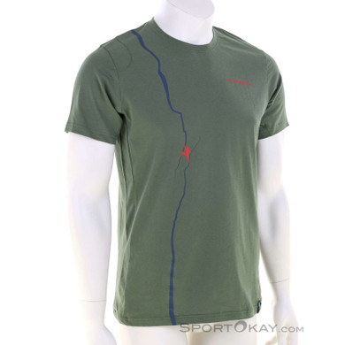La Sportiva Route Herren T-Shirt-Oliv-Dunkelgrün-L