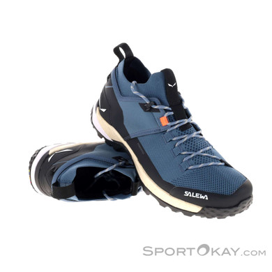 Salewa Puez 2 Knit PTX Herren Trekkingschuhe-Blau-10