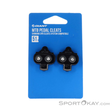Giant MTB SPD single-direction Pedal Cleats-Schwarz-One Size