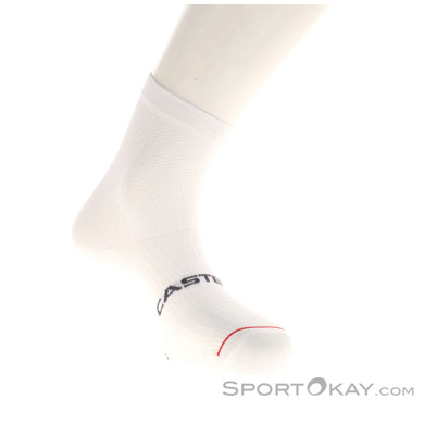 Castelli Espresso Damen Bikesocken-Weiss-L-XL