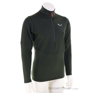 Salewa Puez Polarlite HZ Fleece Herren Sweater-Oliv-Dunkelgrün-M