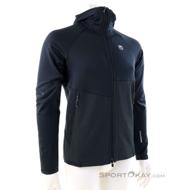 Ortovox Fleece Rib Hoody Herren Sweater-Schwarz-L