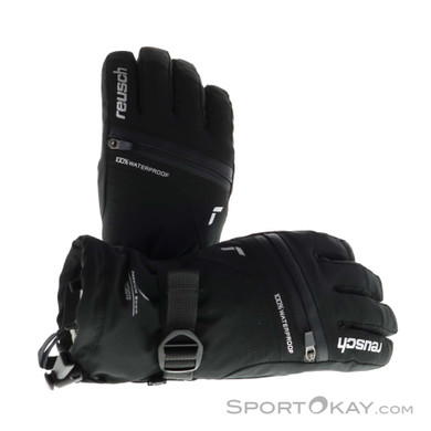 Reusch Lando R-Tex XT Kinder Skihandschuhe-Schwarz-4,5