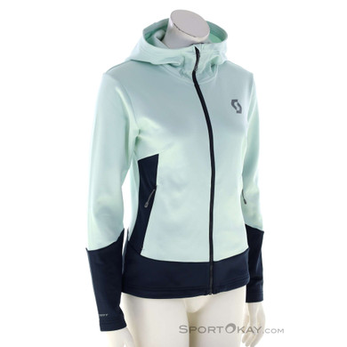 Scott Defined Mid Zip Hoody Damen Sweater-Hell-Grün-S