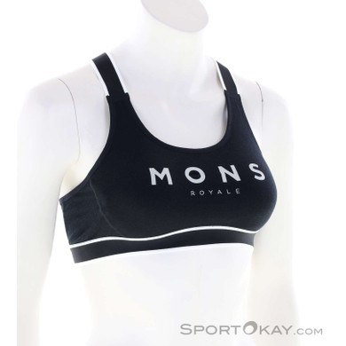 Mons Royale Stella X-Back Damen Sport-BH-Schwarz-XS