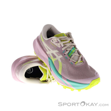 Asics Trabuco 14 Damen Traillaufschuhe-Pink-Rosa-8