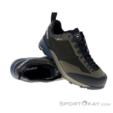 Dolomite Crodarossa Tech GTX Herren Zustiegsschuhe Gore-Tex-Oliv-Dunkelgrün-8,5
