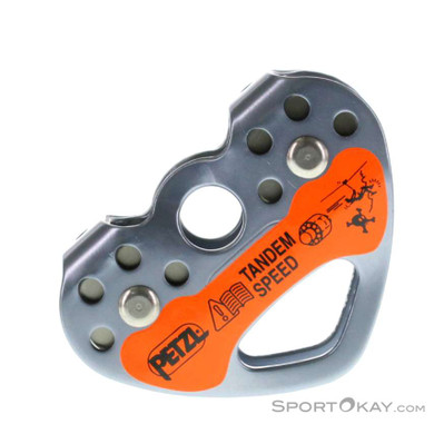 Petzl Tandem Speed Seilrolle-Grau-One Size