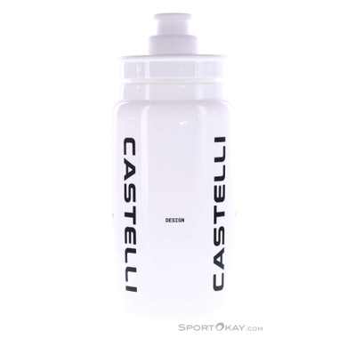 Castelli Logo 550ml Trinkflasche-Weiss-One Size